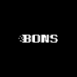 Bons Casino Logo. Black background and white text