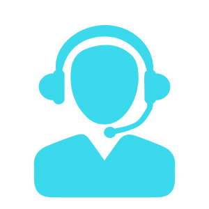 Customer Service Blue Icon