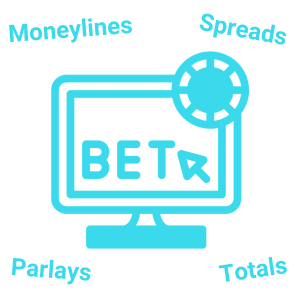 Betting options icon in blue