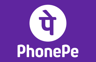 PhonePe Logo Purple with white font